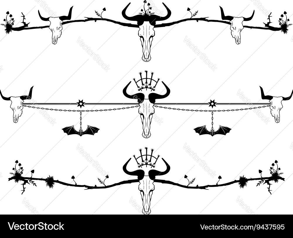 Set of magic vignettes Vector Image