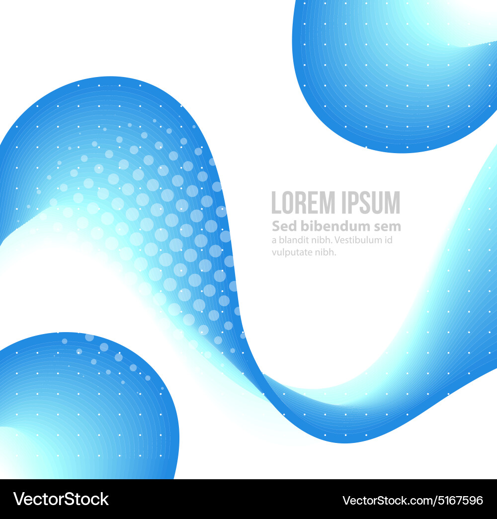 Abstract curved lines background template Vector Image