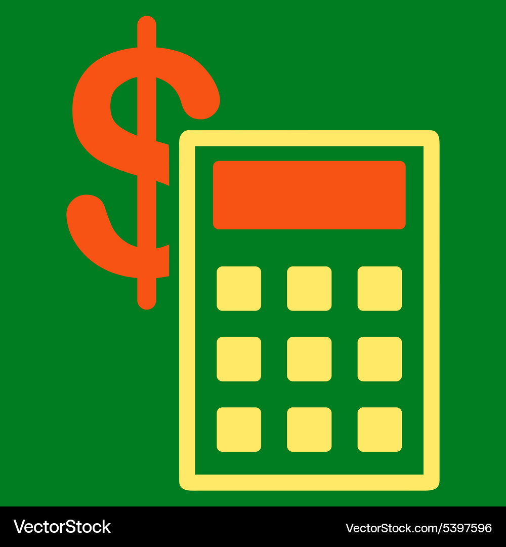 Calculation icon from commerce set Vector Image