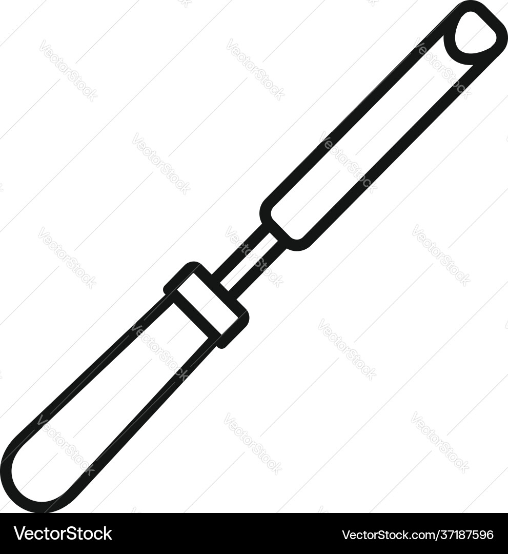 Chisel icon outline style Chisel icon outline style vector image