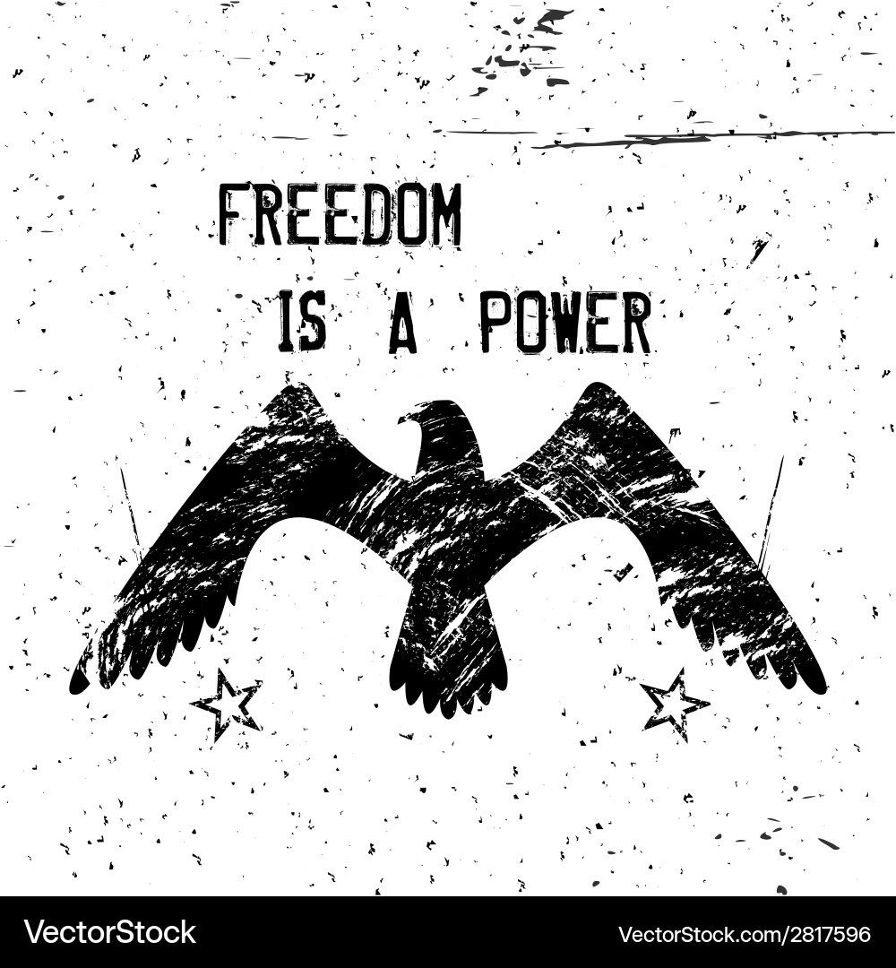 Eagle poster Royalty Free Vector Image - VectorStock