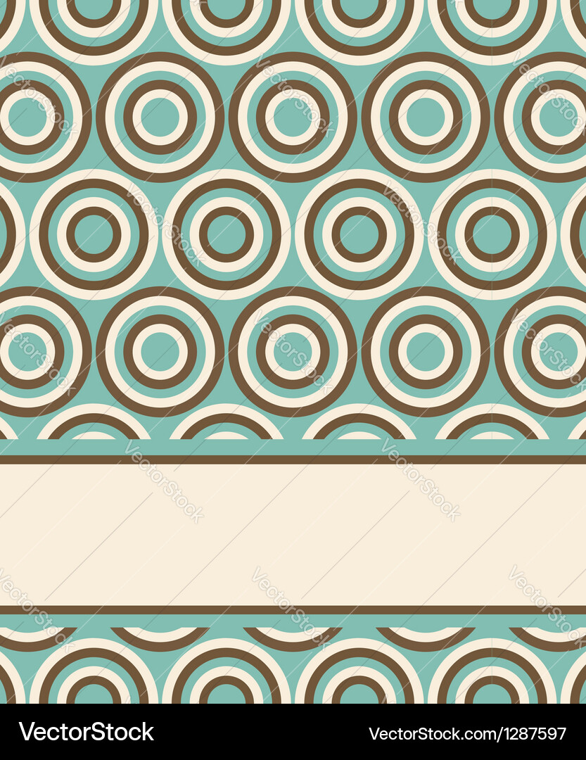 Retro Circle Pattern Vector Image