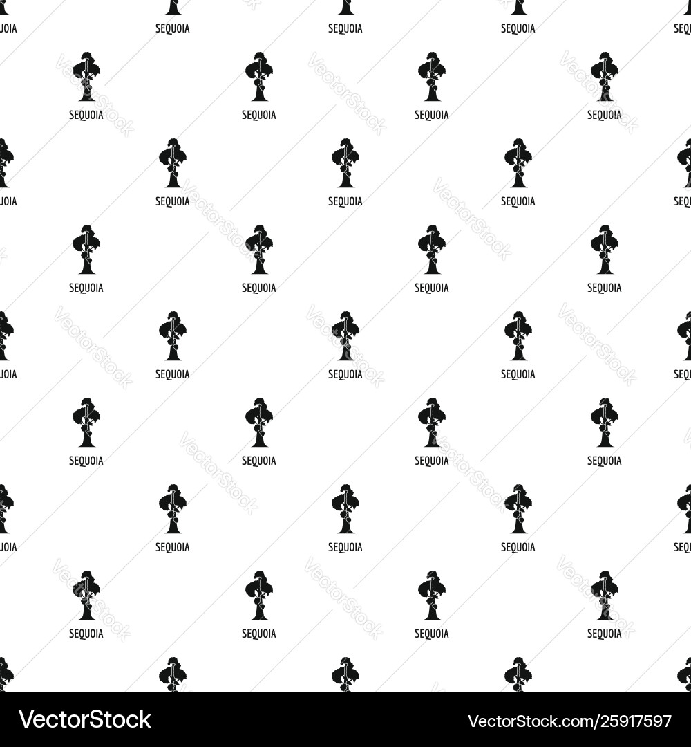 Sequoia pattern seamless Sequoia pattern seamless vector image
