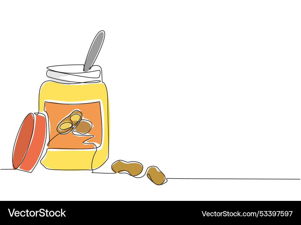 Single continuous line drawing a spoon Single continuous line drawing a spoon vector image