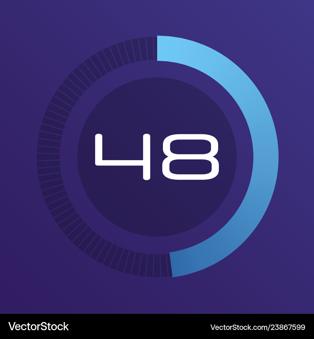 Circular Interval Timer vector image