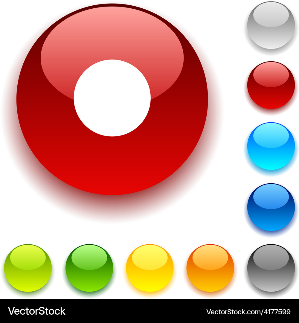 Rec button Vector Image