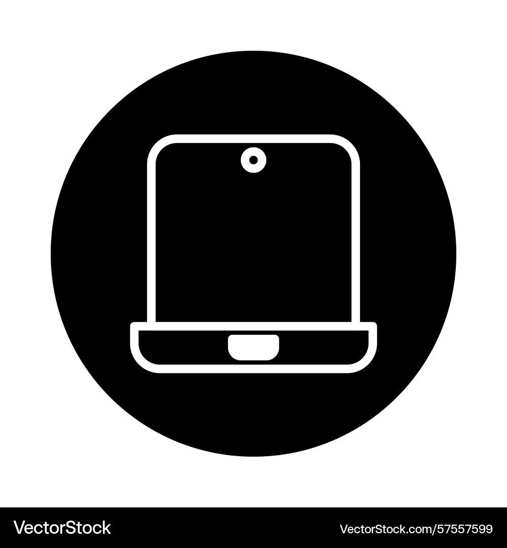 Simple representation of a tablet device within Simple representation of a tablet device within vector image