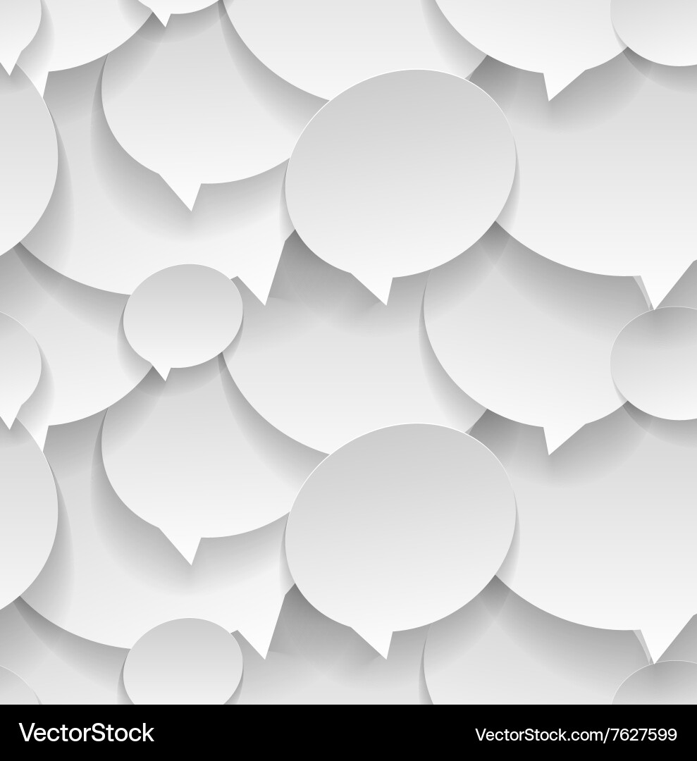 Speech Bubbles Pattern vector image