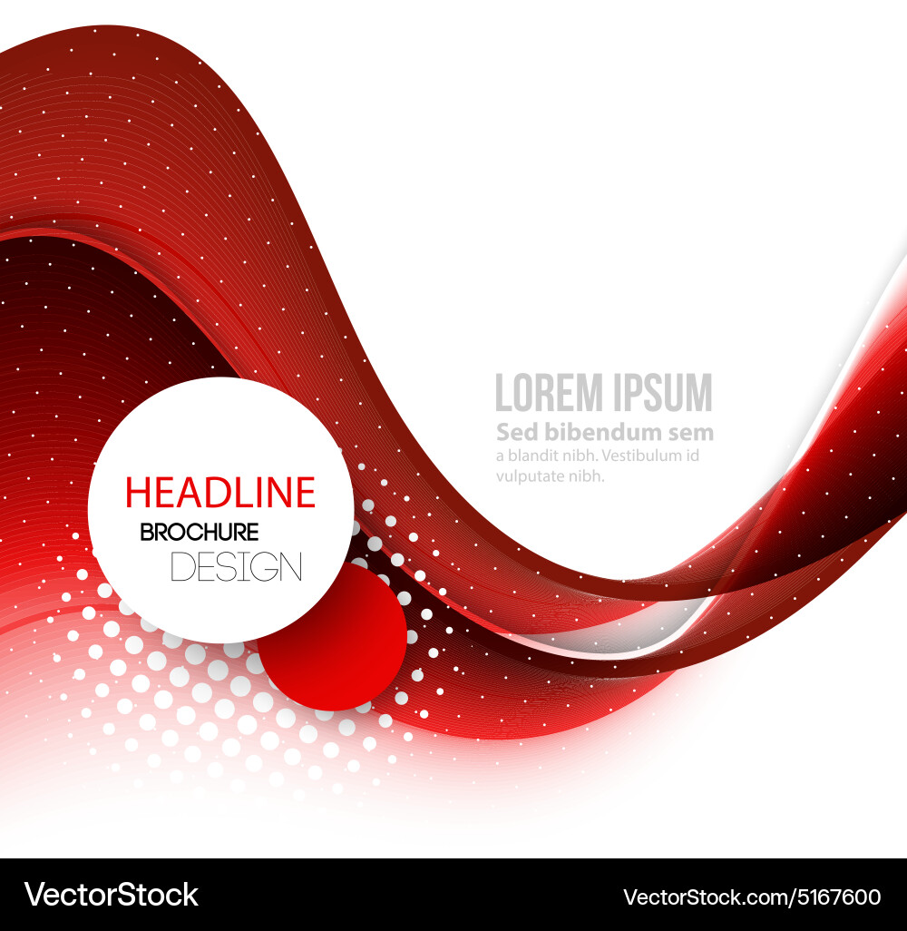 Abstract curved lines background template Vector Image