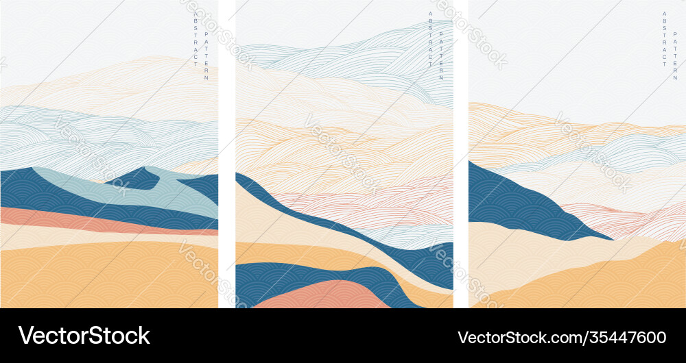 Abstract Wave Pattern Background vector image