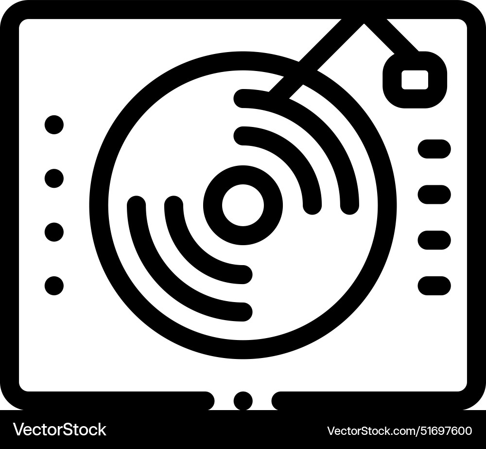 Bluray icon thin linear style design isolated Bluray icon thin linear style design isolated vector image