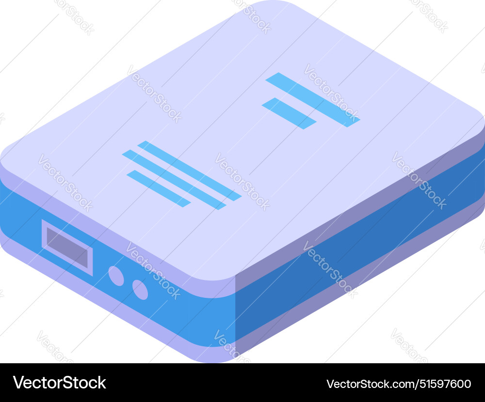 External hard drive transferring big data using Vector Image