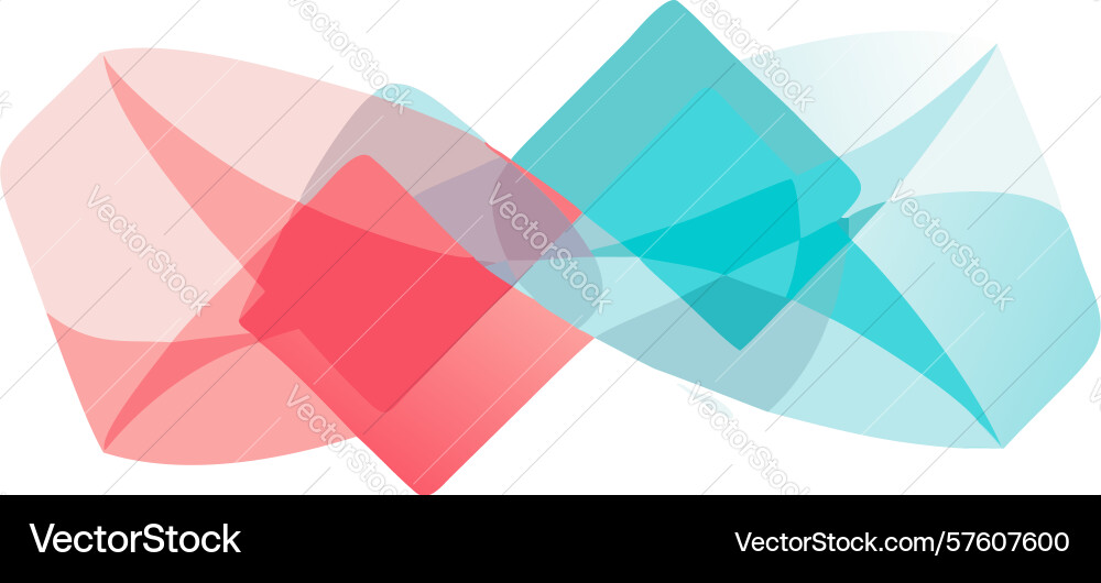 Geometric abstract shapes dynamic background vector image