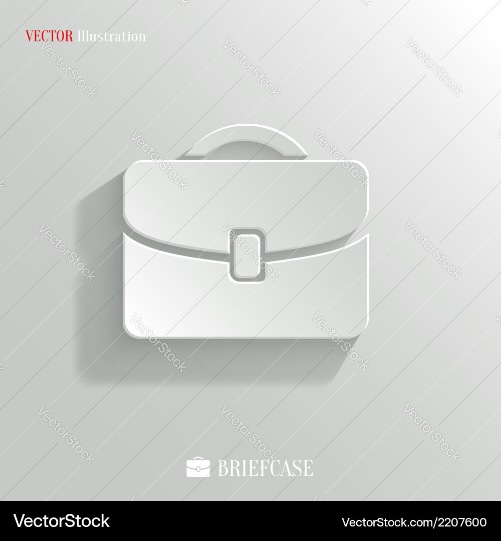 Modern Briefcase Icon - Business Concept vector image
