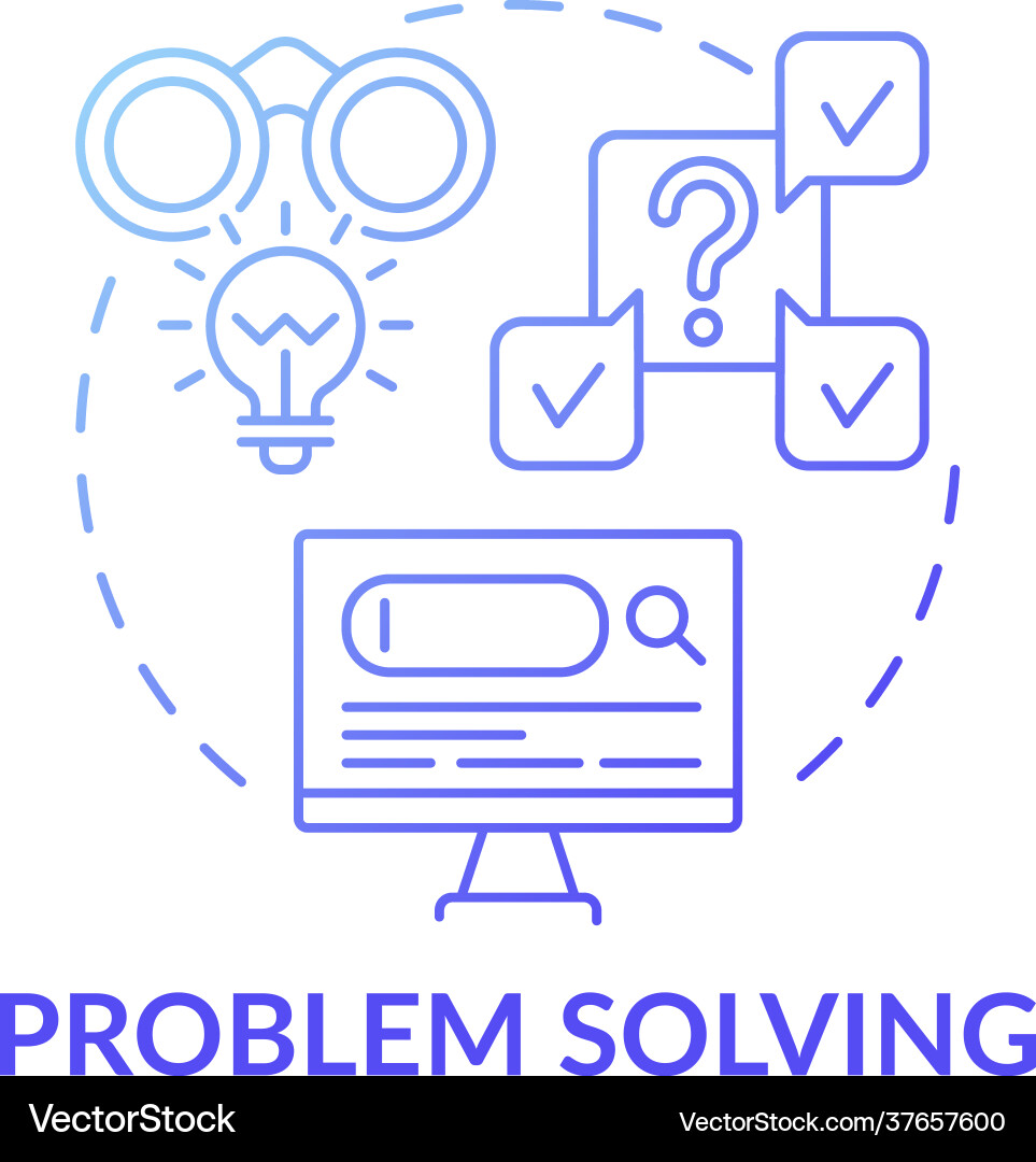 Problem Solving Concept Icon vector image
