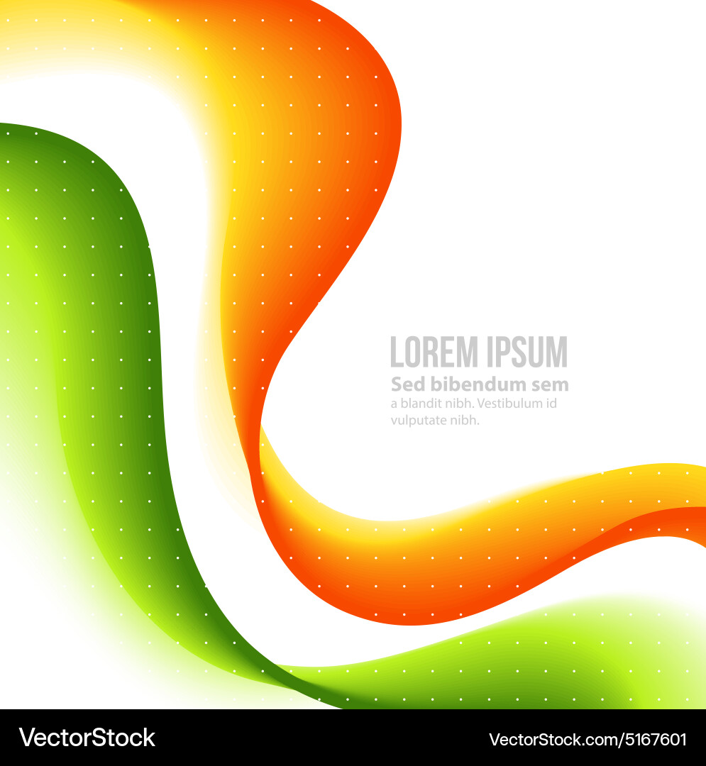 Abstract curved lines background template vector image