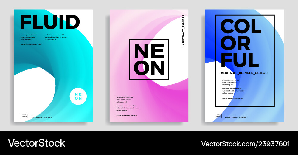 Abstract design templates with 3d flow shapes Abstract design templates with 3d flow shapes vector image