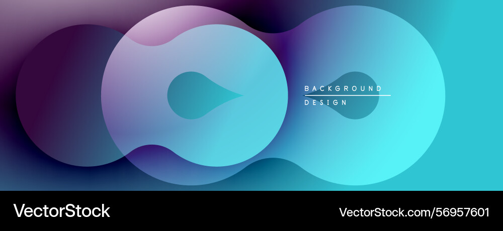 Abstract fluid shapes overlap creating vibrant Abstract fluid shapes overlap creating vibrant vector image