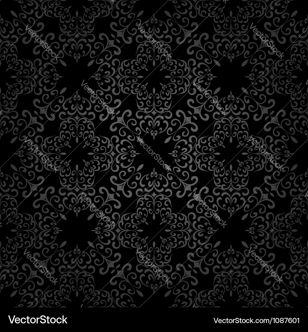 Black Swirl Pattern Vector Image