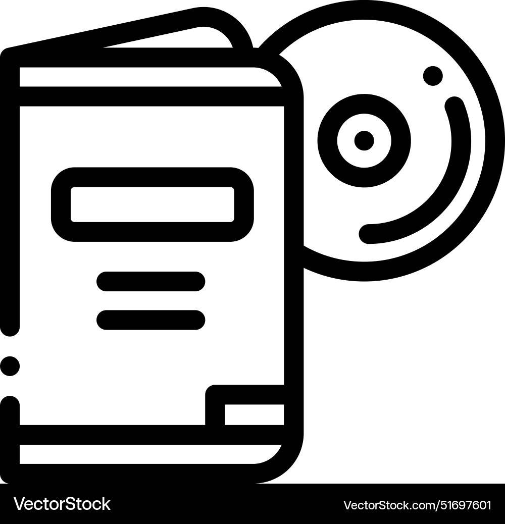 Bluray icon thin linear style design isolated Bluray icon thin linear style design isolated vector image