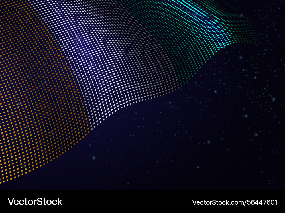 Cote divoire digital flag made of dots over Vector Image