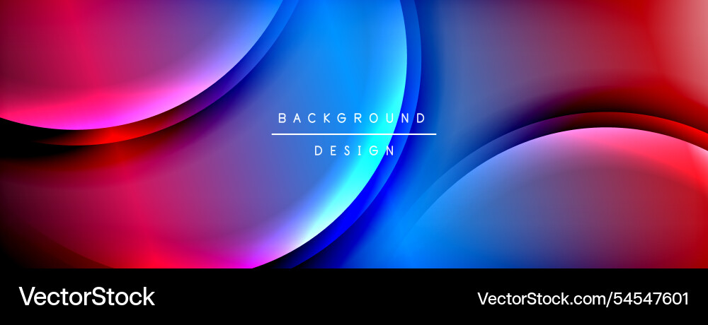 Gradient and shadow wave line geometric background Vector Image