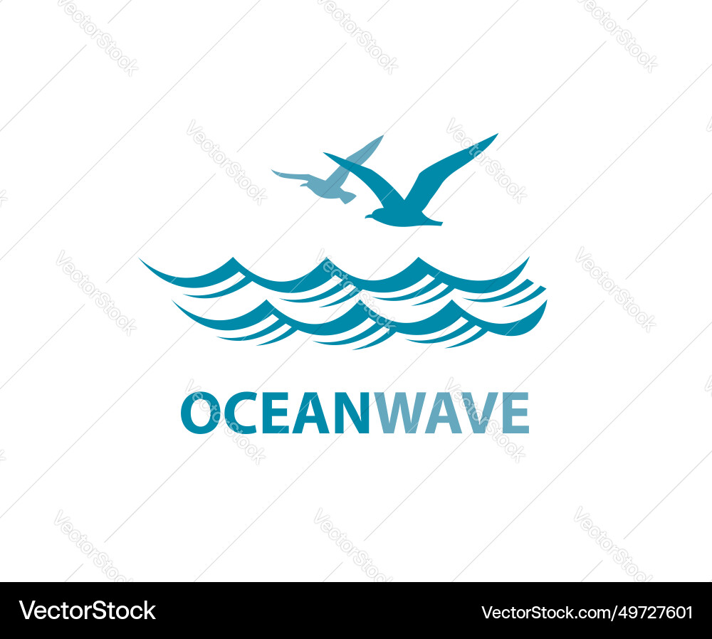 Sea waves icon Royalty Free Vector Image - VectorStock