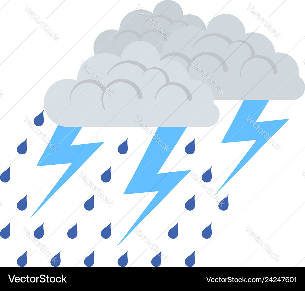 Thunderstorm icon Royalty Free Vector Image - VectorStock