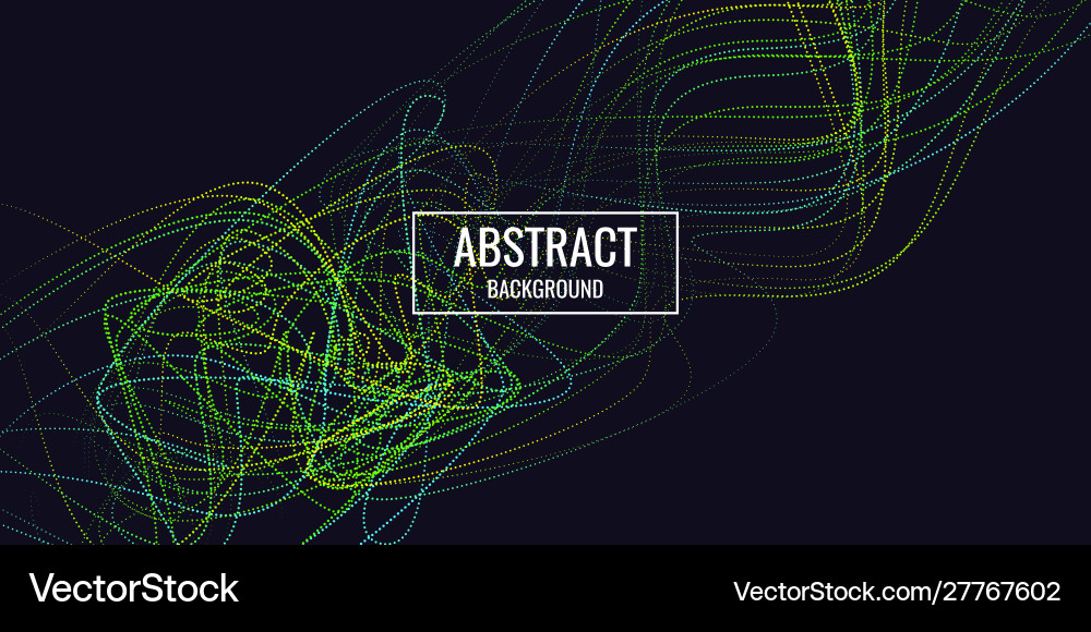 Abstract background with dynamic waves vector image