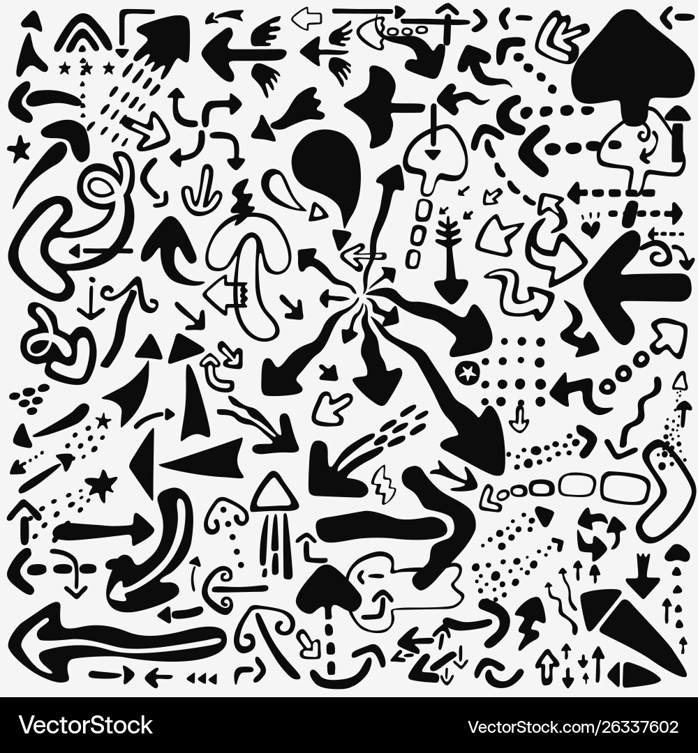Arrows icons design element vector image