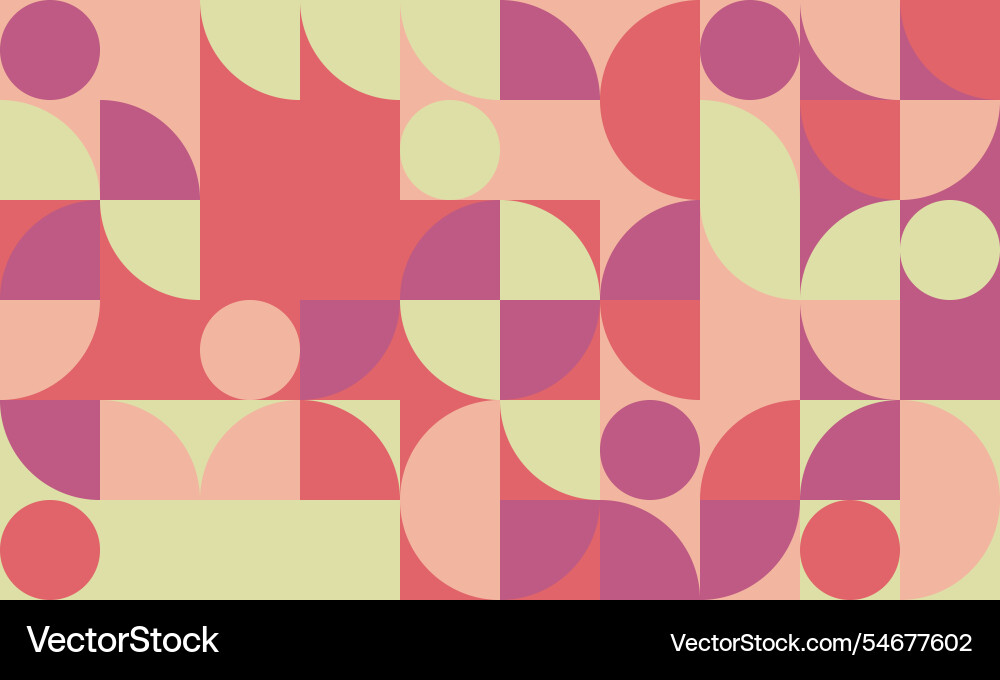 Graphic geometric pattern with minimal shapes vector image