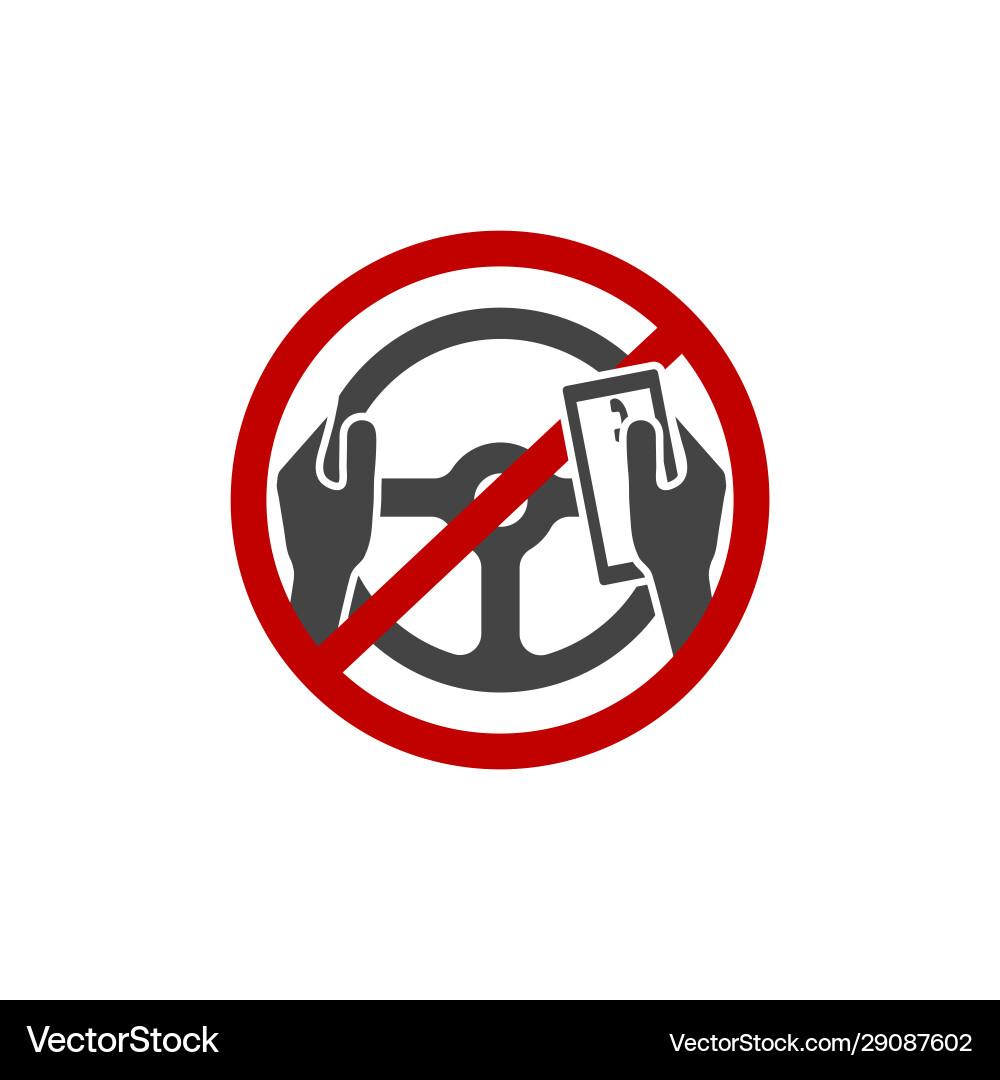 Icon prohibition use phone Icon prohibition use phone vector image