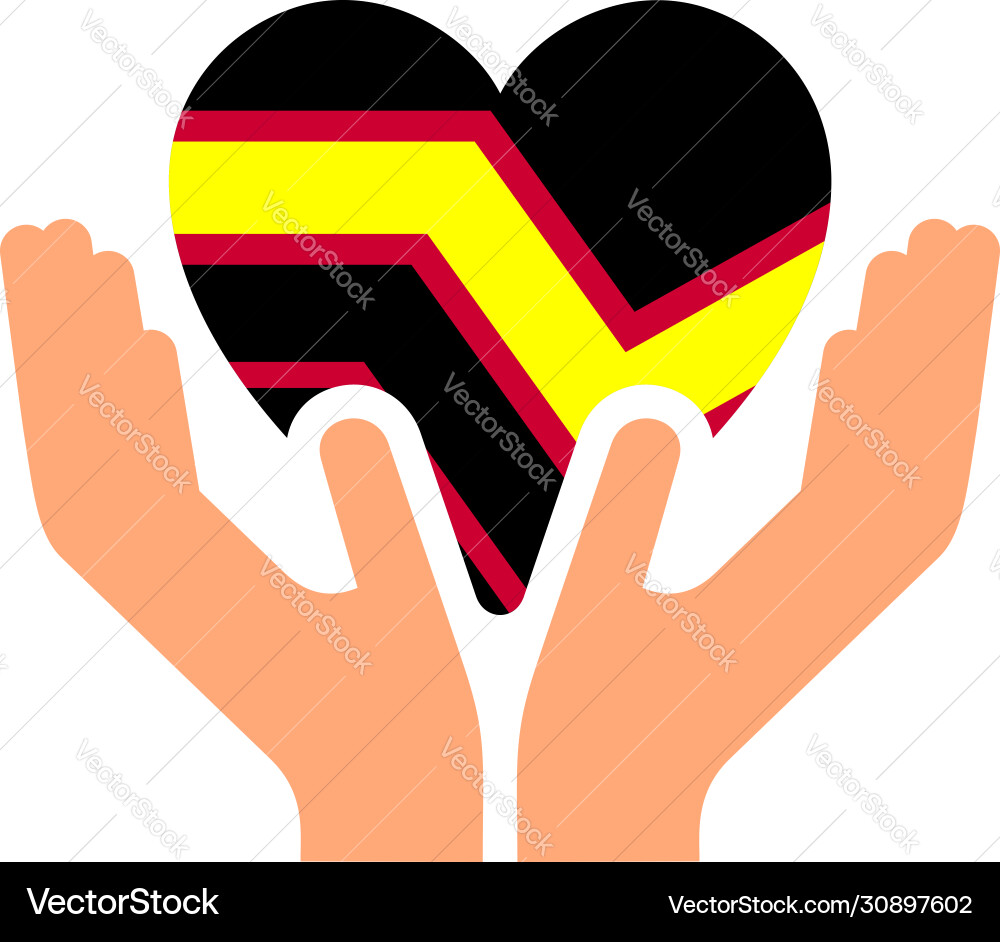 LGBT Pride Flag Heart Symbol Vector Image