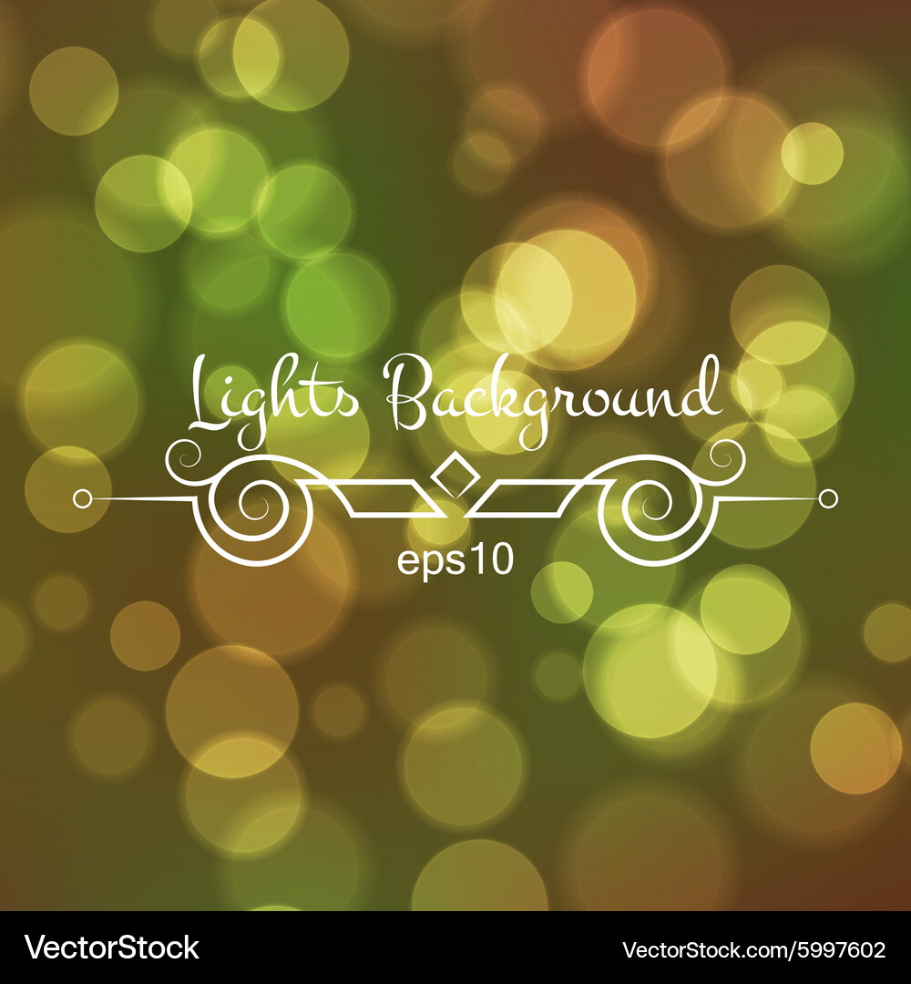 Stock blurred texture with bokeh effect Vector Image