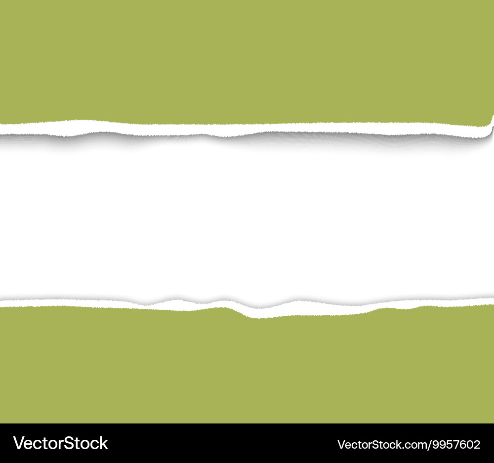 Torn papre with rough edges frame for design vector image