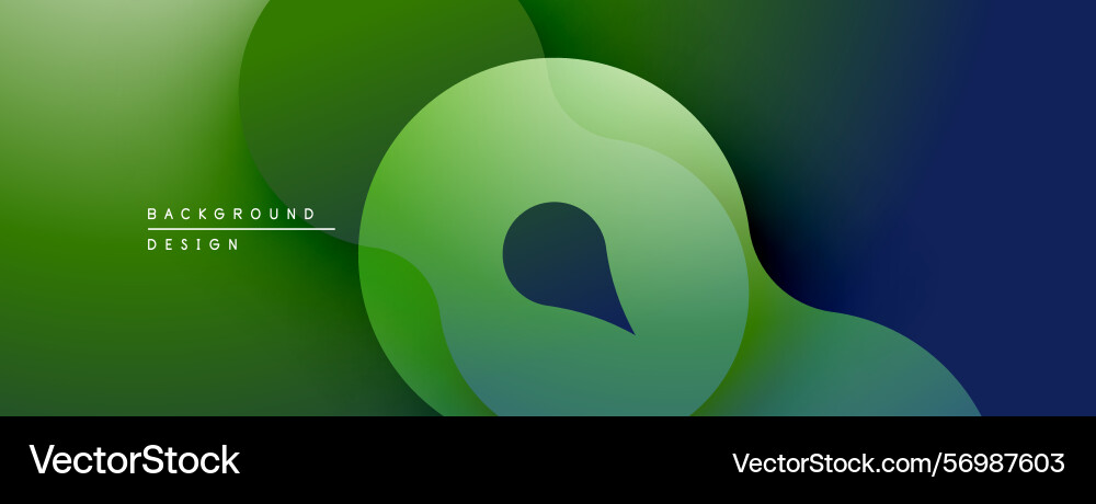Abstract gradients create flowing shapes green Abstract gradients create flowing shapes green Vector Image