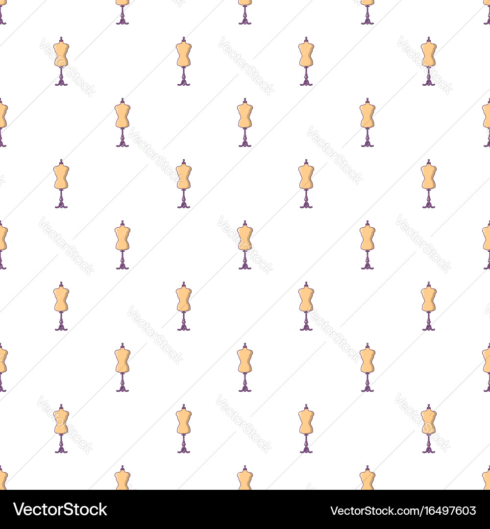 Mannequin pattern seamless Vector Image