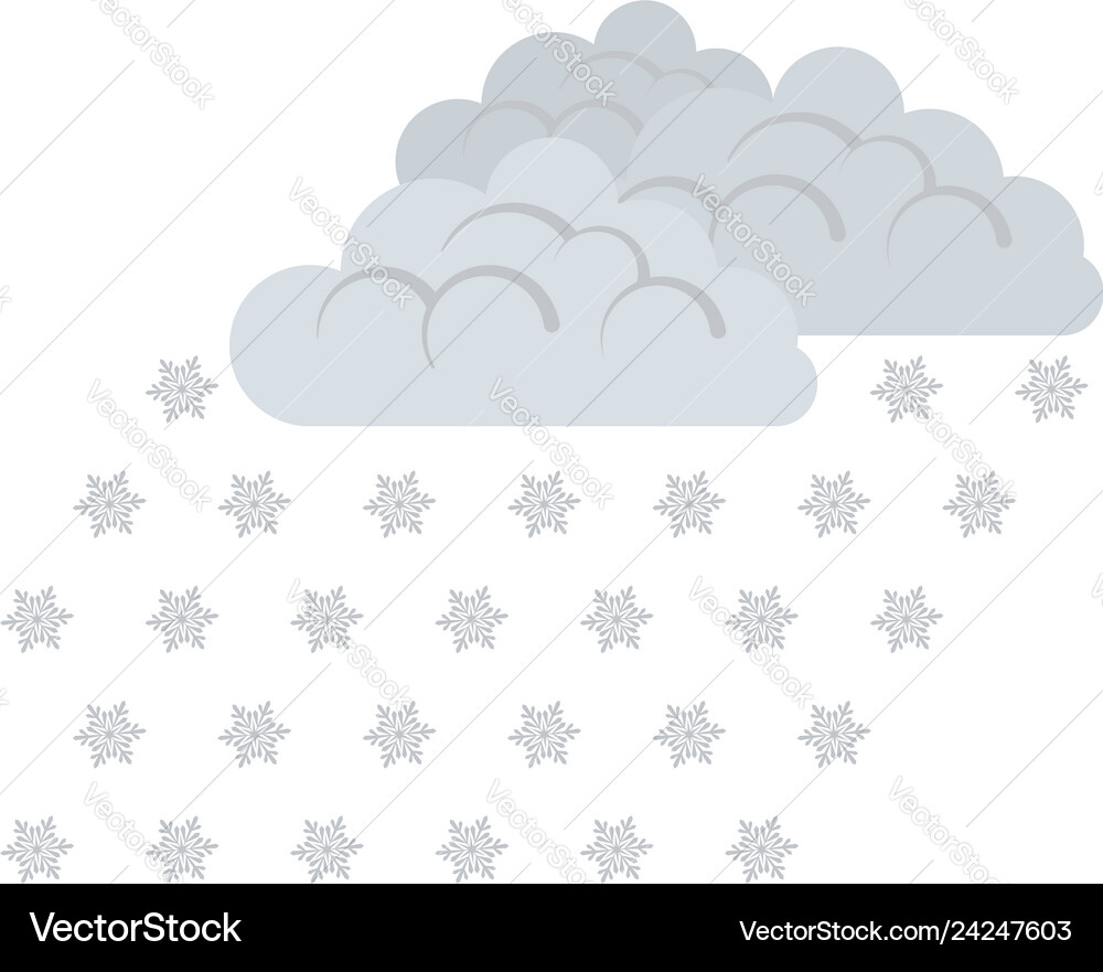 Snowfall icon Royalty Free Vector Image - VectorStock