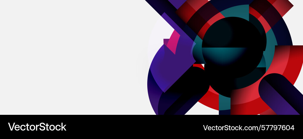 Abstract design features overlapping colorful Abstract design features overlapping colorful Vector Image