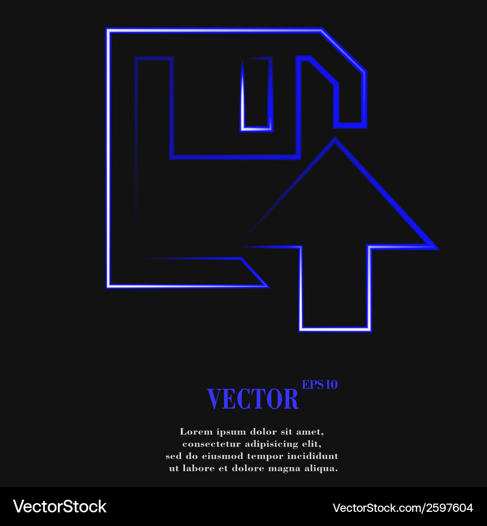 Floppy disk upload flat modern web button Vector Image