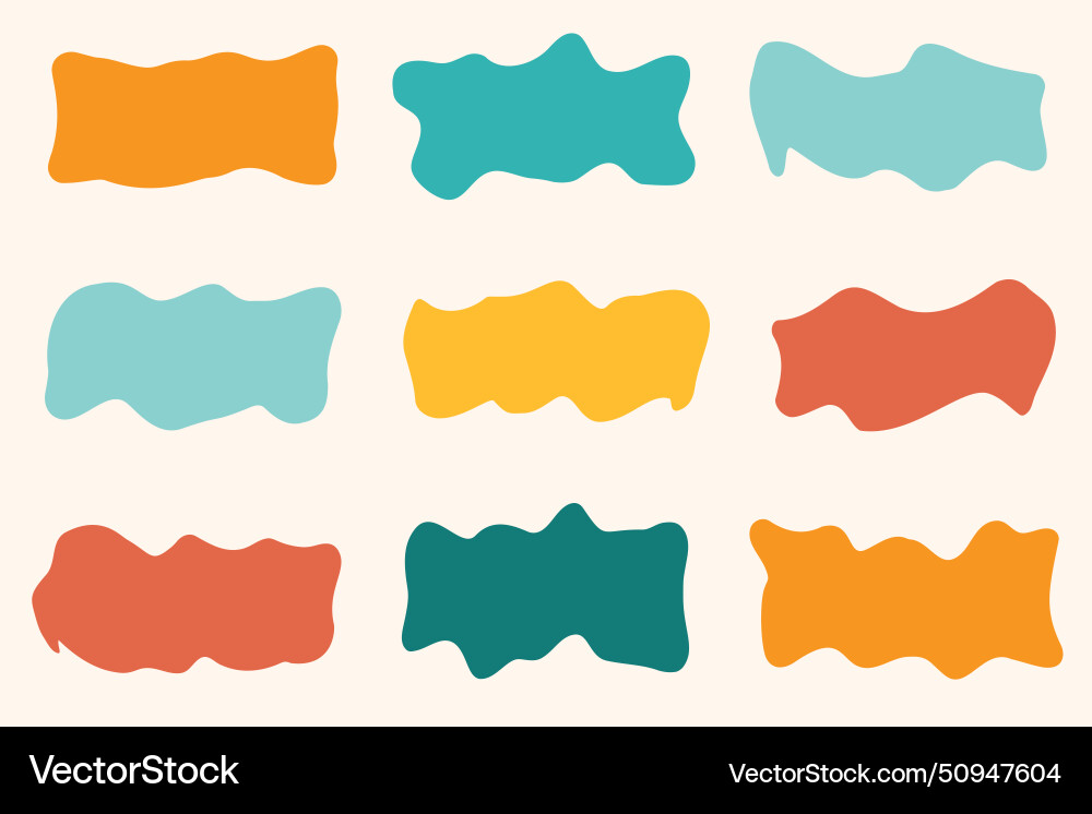 Organic Liquid Shapes - Abstract Blobs vector image