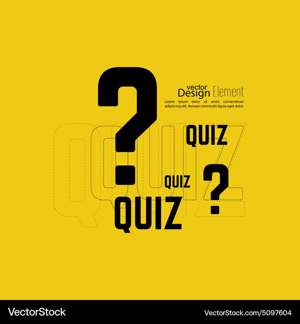 Time for questions and answers vector image