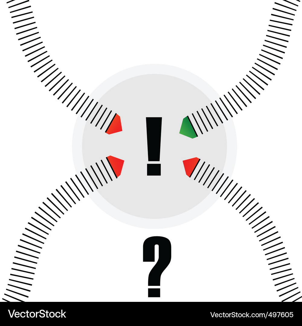 Arrow with question mark Vector Image
