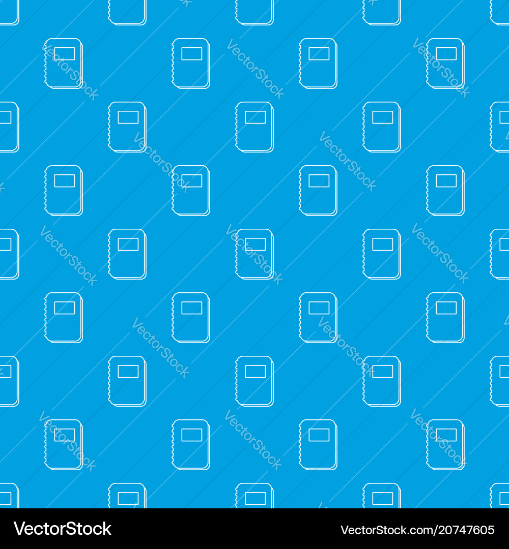 Blue Notebook Pattern - Seamless vector image