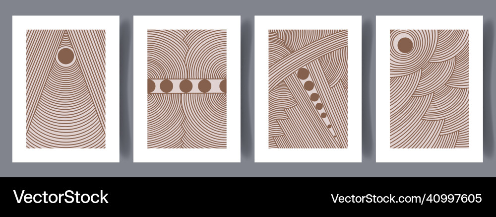 Printable wall art poster set Royalty Free Vector Image