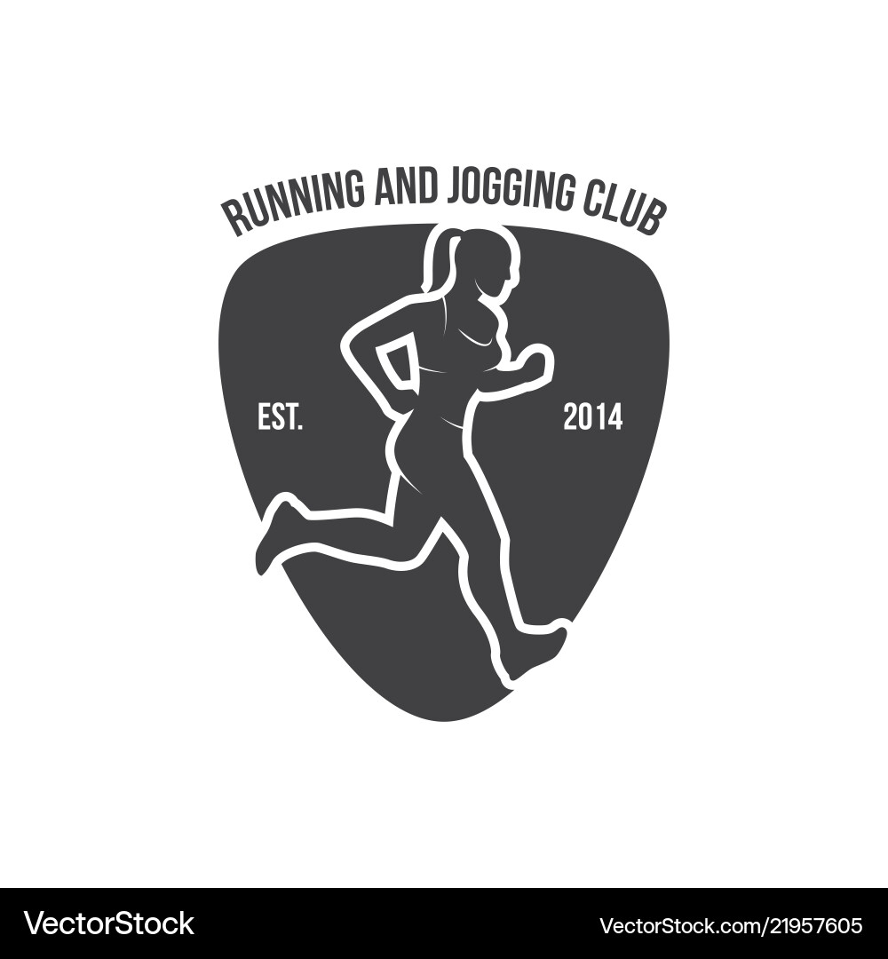Running logo marathon konzept sport aktivitäten Running logo marathon konzept sport aktivitäten vektorbild