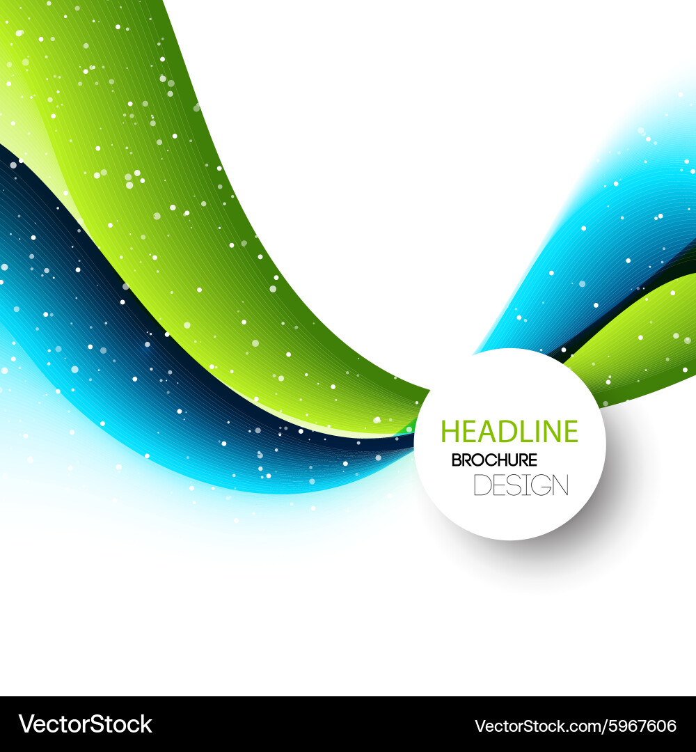 Abstract curved lines background template vector image
