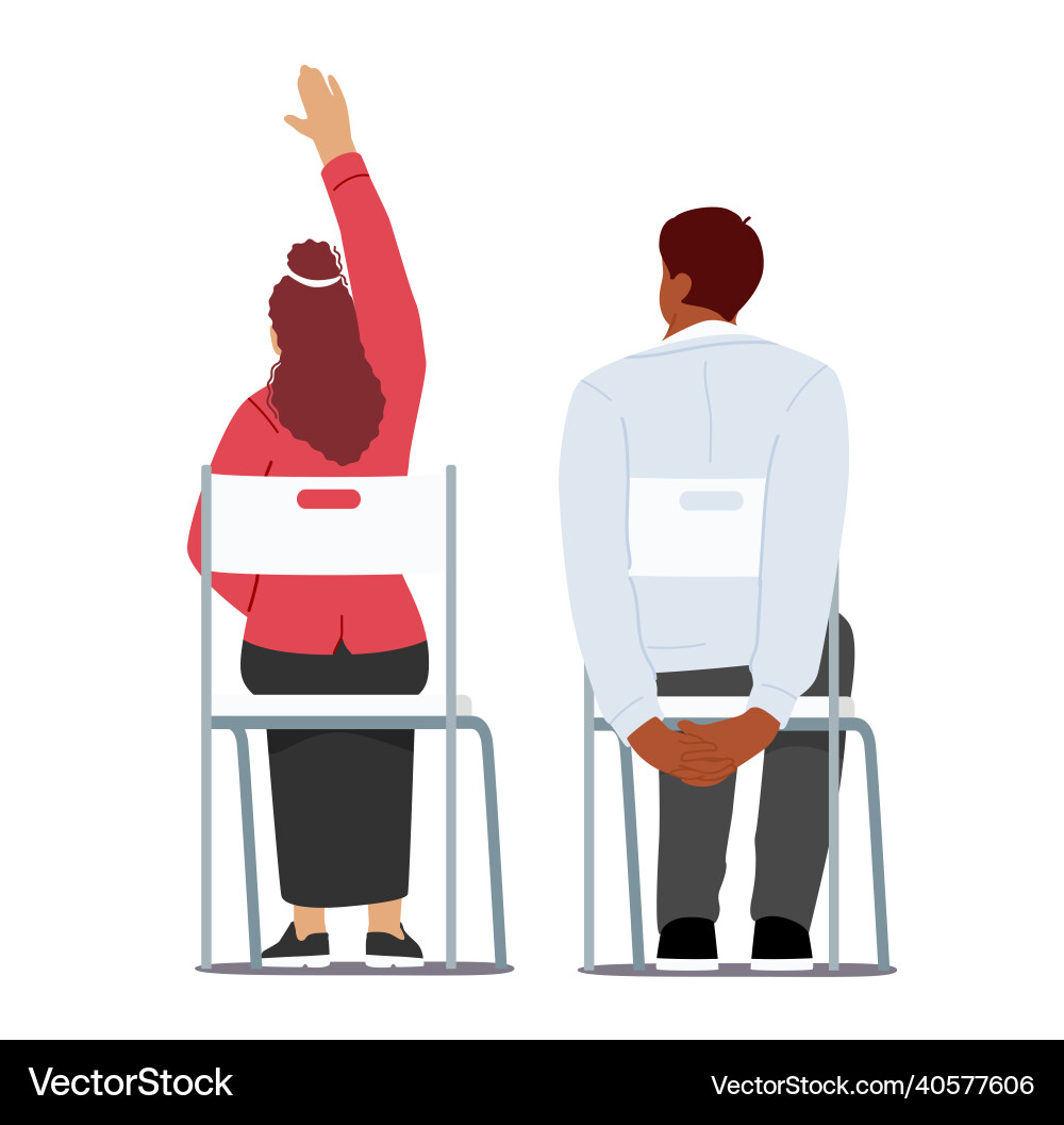 University Lecture Scene Vector Image