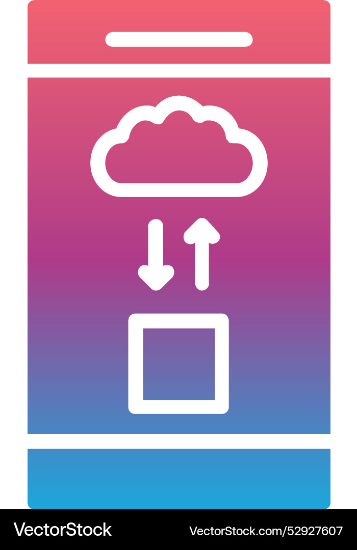 Cloud computing icon design vector image