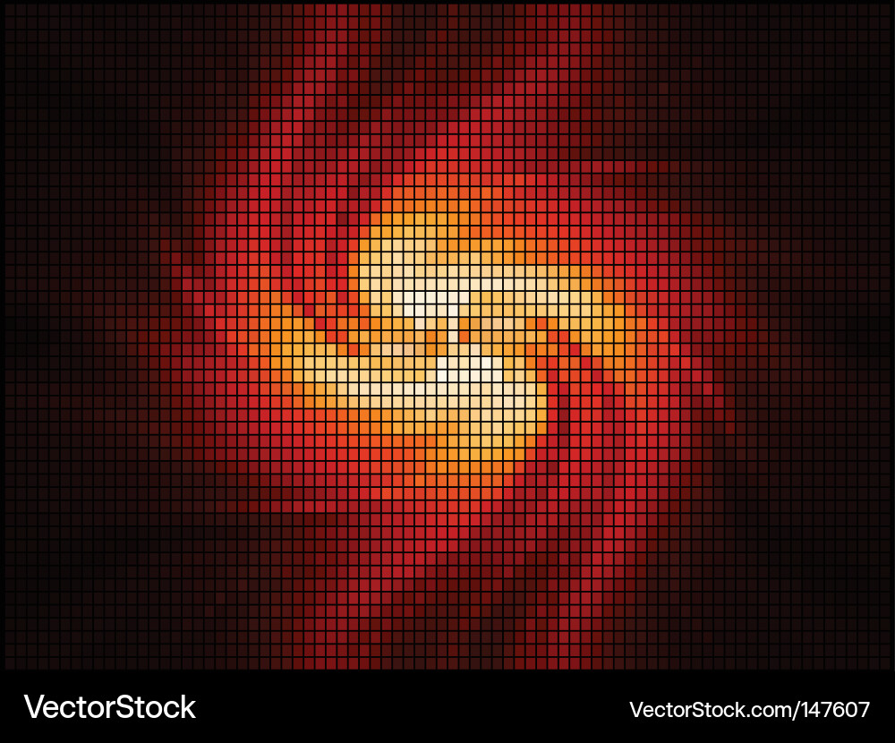 Dynamic Flame Background Vector Image